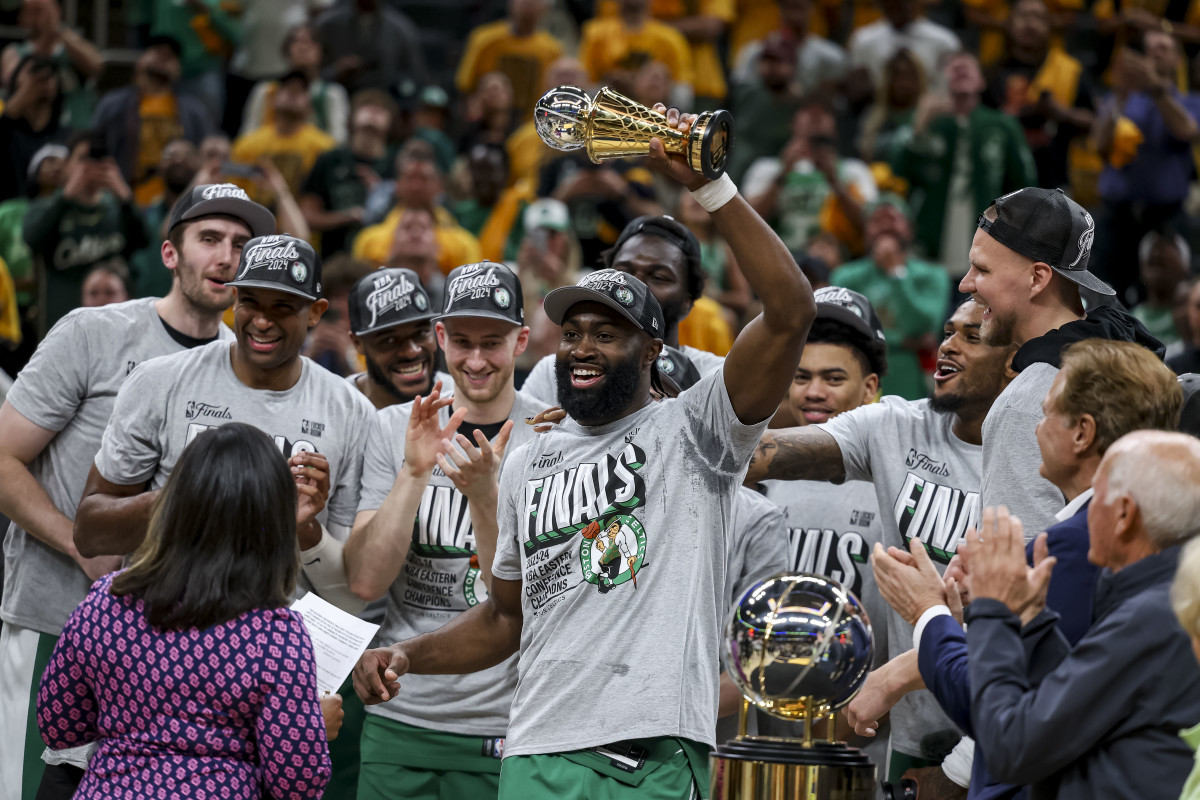 Jaylen Brown Wins Bill Russell Trophy as 2024 NBA Finals MVP - stories ...